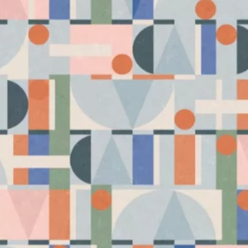 Leyla/Novamur  81647 Geometriai mintás kék színárnyalatú vlies tapéta  
