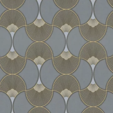 Art Deco mintás arany színárnyalatú vlies tapéta Evora 459348
