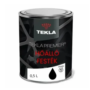 Hőálló festék TEKLA PREMIER fekete 0,5l