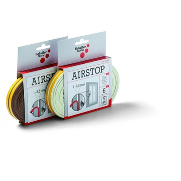 Airstop E 6 m barna tömítőszalag 1-3,5mm résmérethez, gumi