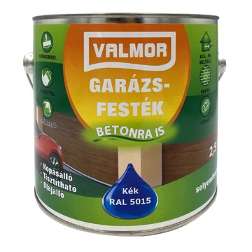 Valmor kék 2,5 l Garázsfesték RAL 5015