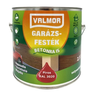 Valmor piros 2,5 l Garázsfesték RAL 3020