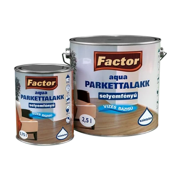 Factor Aqua Parkettalakk magasfényű választható kiszerelésben