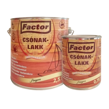 Factor Csónaklakk magasfényű választható kiszerelésben