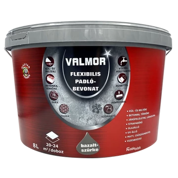 Valmor Flexibilis Padlóbevonat bazaltszürke 8 l