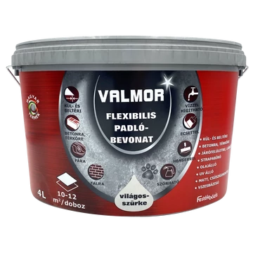 Valmor Flexibilis Padlóbevonat világos szürke 4 l