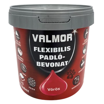 Valmor Flexibilis Padlóbevonat vörös 1 l