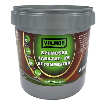 Valmor Szemcsés antracit 1 l Lábazat- és Betonfesték