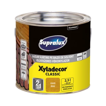 Supralux Xyladecor Classic oldószeres fenyő 2,5l vékonylazúr