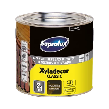 Supralux Xyladecor Classic oldószeres paliszander 2,5l vékonylazúr