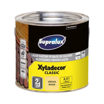 Supralux Xyladecor Classic oldószeres színtelen 2,5l vékonylazúr