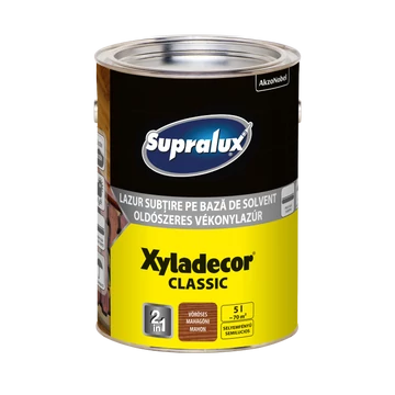 Supralux Xyladecor Classic oldószeres vöröses mahagóni 5l vékonylazúr