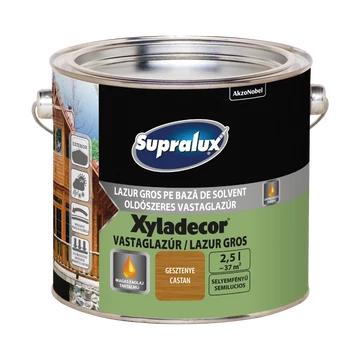 Supralux Xyladecor gesztenye 2,5l selyemfényű oldószeres vastaglazúr