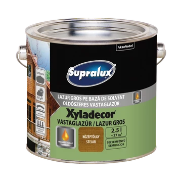 Supralux Xyladecor középtölgy 2,5l selyemfényű oldószeres vastaglazúr