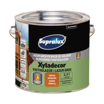 Supralux Xyladecor trópusi mahagóni 2,5l selyemfényű oldószeres vastaglazúr