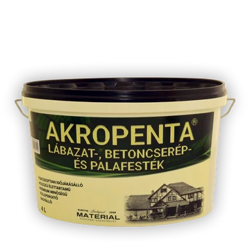 AKROPENTA LÁBAZAT-, BETONCSERÉP ÉS PALAFESTÉK VÁLASZTHATÓ SZÍNBEN ÉS KISZERELÉSBEN