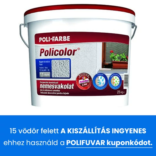 Polifarbe Policolor Fehér kapart1,5 mm