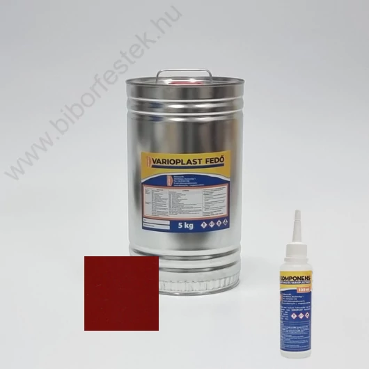 Műgyanta Padló Varioplast fedő önterülő padlóhoz oxidvörös 5 kg + B komponens 100 ml
