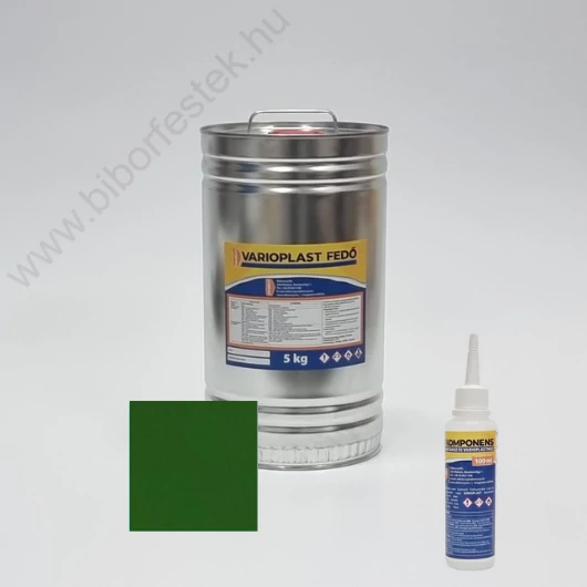 Műgyanta Padló Varioplast fedő önterülő padlóhoz sötétzöld 5 kg + B komponens 100 ml