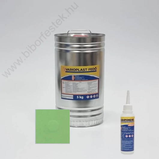Műgyanta Padló Varioplast fedő önterülő padlóhoz világoszöld 5 kg + B komponens 100 ml