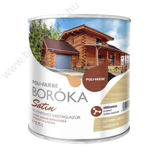 Polifarbe Boróka Satin szintelen 0,75 l lazúrfesték