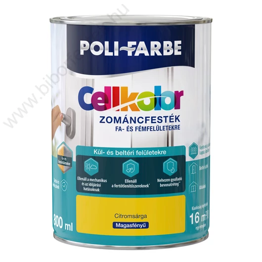 Poli-Farbe Cellkolor citromsárga 0,8l magasfényű Zománcfesték