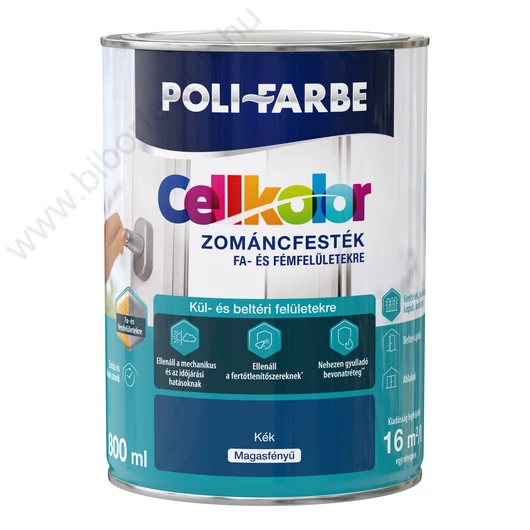 Poli-Farbe Cellkolor kék 0,8l magasfényű Zománcfesték