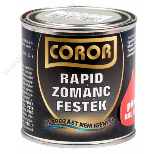 Coror Rapid piros 0,25 l Zománcfesték RAL 3020