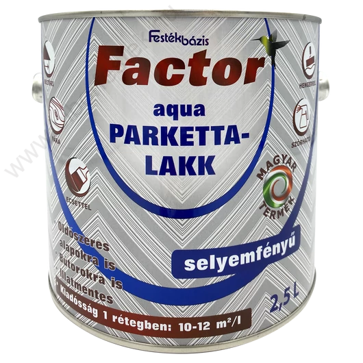 FACTOR Aqua Parkettalakk selyemfényű 2,5 l
