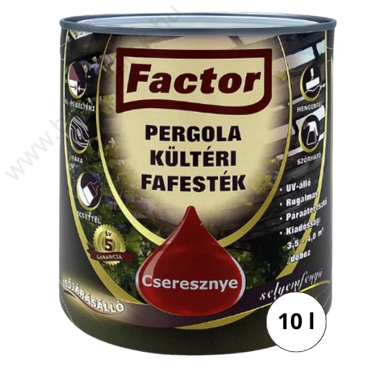 Factor Pergola cseresznye 10 l kültéri fafesték