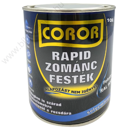 Coror Rapid fekete 10 l Zománcfesték RAL 9005