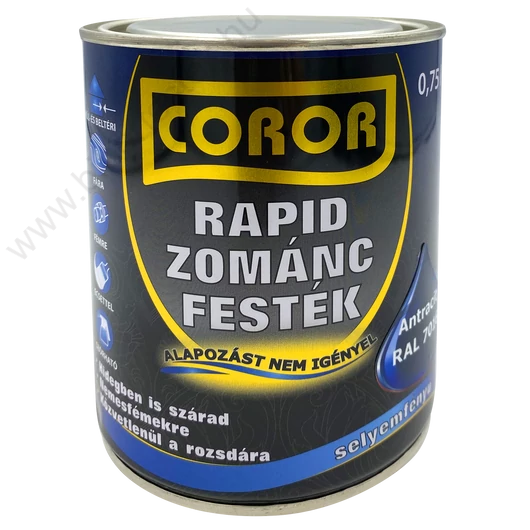Coror Rapid Antracit Zománcfesték 0,75 l RAL 7016