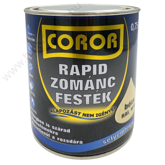 Coror Rapid bézs 0,75 l Zománcfesték RAL 1015