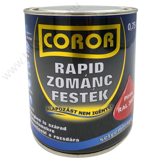 Coror Rapid piros 0,75 l Zománcfesték RAL 3020