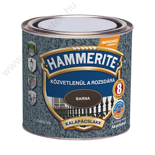 Hammerite közvetlenül rozsdára festék barna kalapácslakk  0,25 l