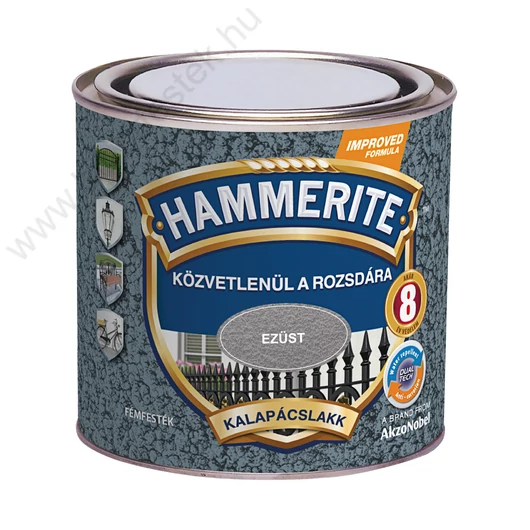 Hammerite közvetlenül rozsdára festék ezüst kalapácslakk  0,25 l