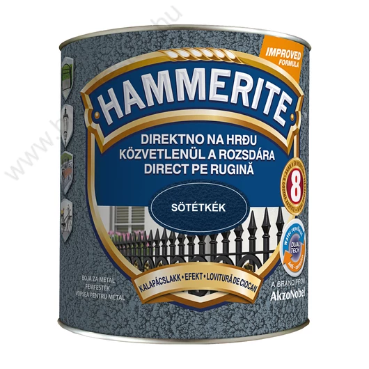 Hammerite közvetlenül rozsdára festék sötétkék kalapácslakk  2,5 l
