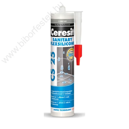 Szilikon Szaniter Ceresit cs25 280 ml transzparens