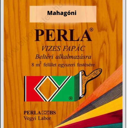 Perla mahagóni vizes fapác
