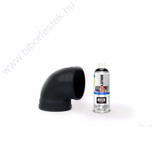 Pinty Plus Evolution Jet Black vizes bázisú akril festék spray matt 400ml RAL 9005
