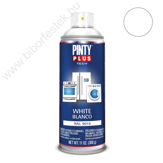 Pinty Plus Tech fehér Háztartási javító spray 400ml RAL 9016