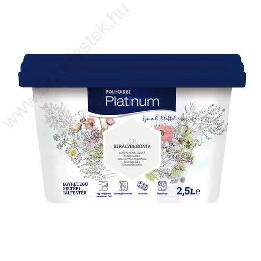 Polifarbe Platinum király begónia 2,5l színes beltéri falfesték