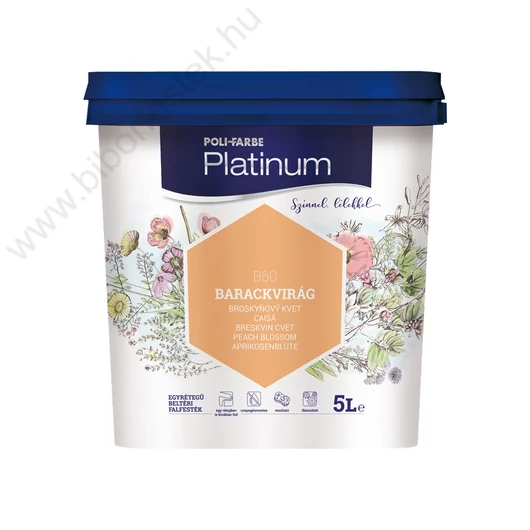 Polifarbe Platinum barackvirág 5 l színes beltéri falfesték
