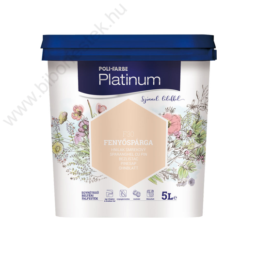 Polifarbe Platinum fenyősprága 5 l színes beltéri falfesték