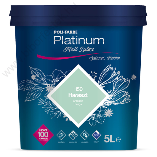 Polifarbe Platinum haraszt 5 l matt latex színes beltéri falfesték