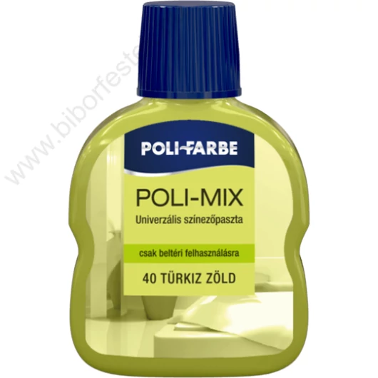Színezőpaszta Univerzális Poli-Mix türkiz zöld 40 színben 100ml 