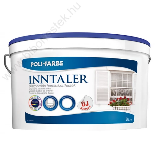 Poli-Farbe Inntaler Diszperziós Homlokzatfesték fehér 8l
