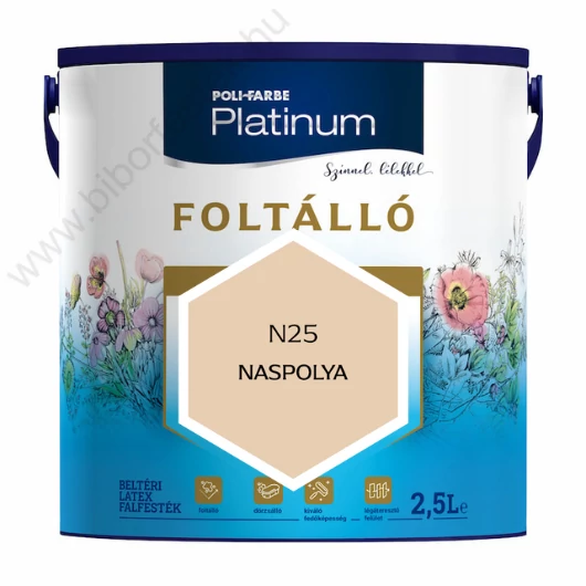 Poli-Farbe Platinum Foltálló Naspolya 2,5l