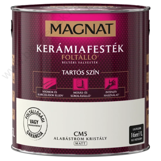Magnat Kerámiafesték alabástrom kristály 2,5l foltálló beltéri matt CM5