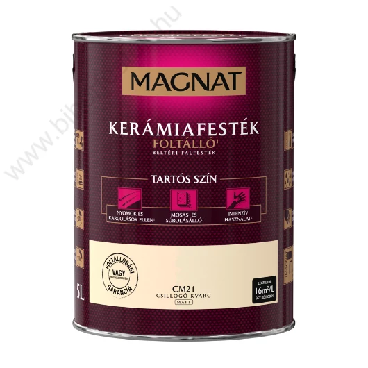 Magnat Kerámiafesték csillogó kvarc 5l foltálló beltéri matt CM21
